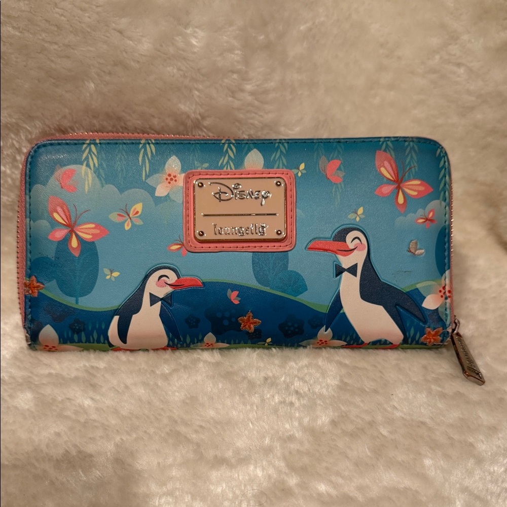Disney Loungefly Mary Poopins Wallet with Penguins
